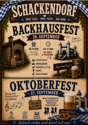 Backhaus und Oktoberfest Schackendorf 2026 Backhaus und Oktoberfest Schackendorf 2026