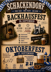 Backhaus und Oktoberfest Schackendorf 2026 Backhaus und Oktoberfest Schackendorf 2026